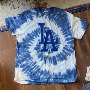 Dodgers tie dye tshirt